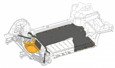 Underbody protection for a battery-electric vehicle